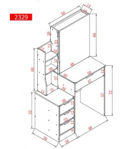 Ban trang diem go gia re BaTradi 3519 8